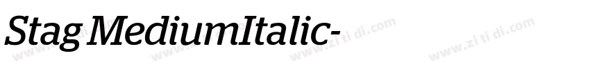 Stag MediumItalic字体转换